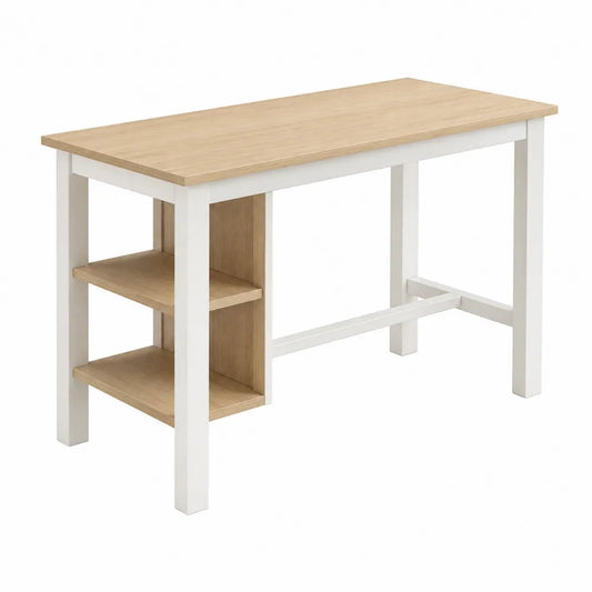 Stół prostokątny z blatem z drewna dębowego i ramą z lakierowanego MDF 120 cm